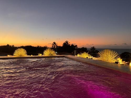 Rooftop at sunset